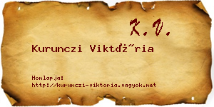 Kurunczi Viktória névjegykártya