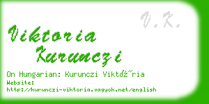 viktoria kurunczi business card